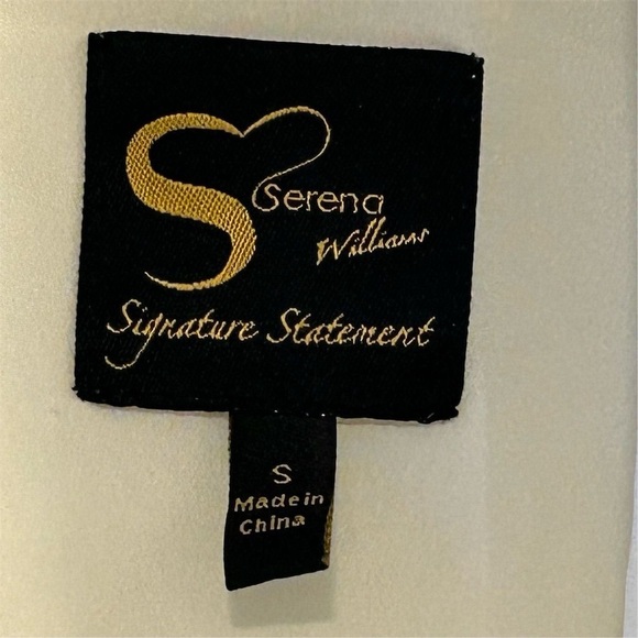 Serena Williams Signature Statement Sleeveless Cowl Neck Blouse Off-white Size S - Picture 11 of 12